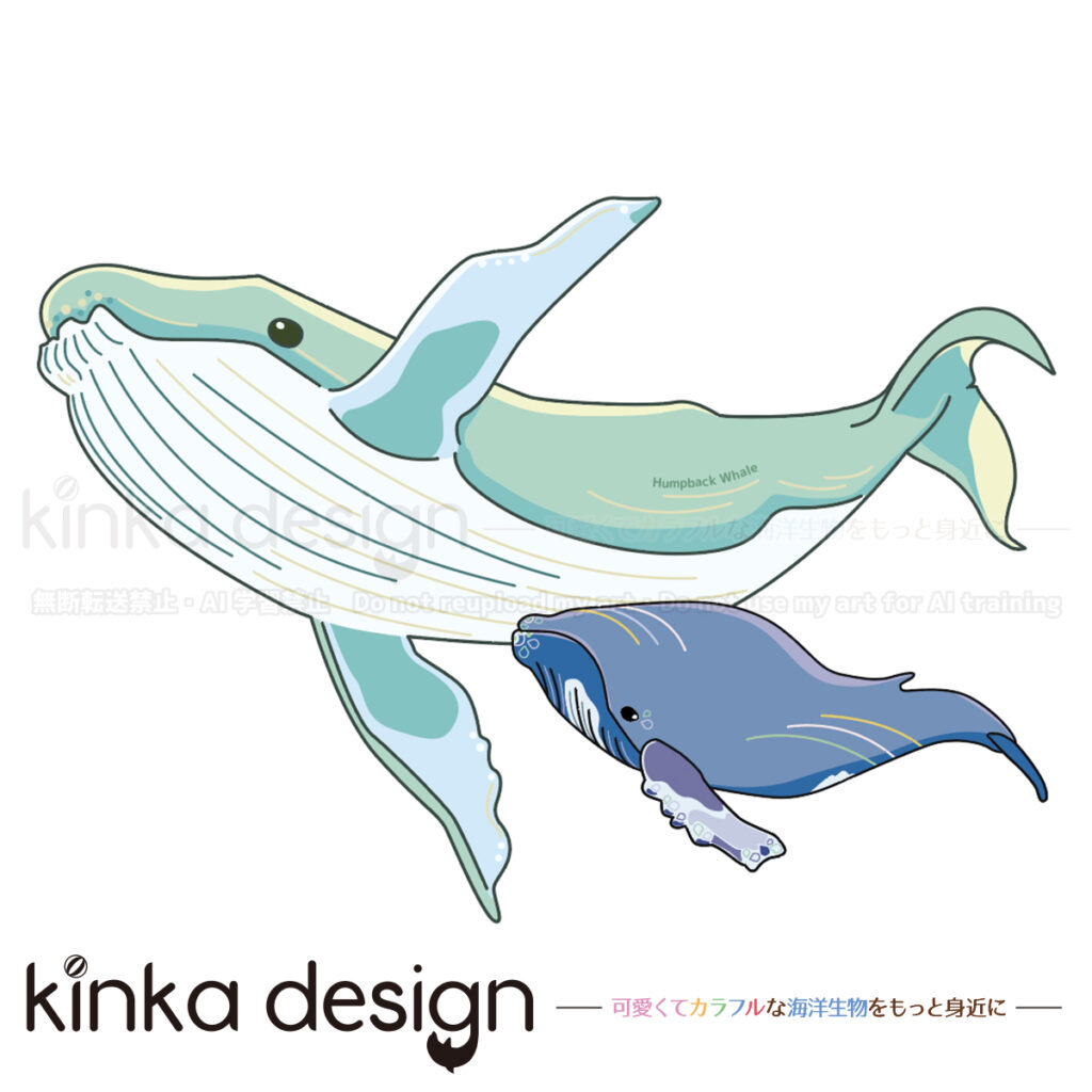 ザトウクジラの親子